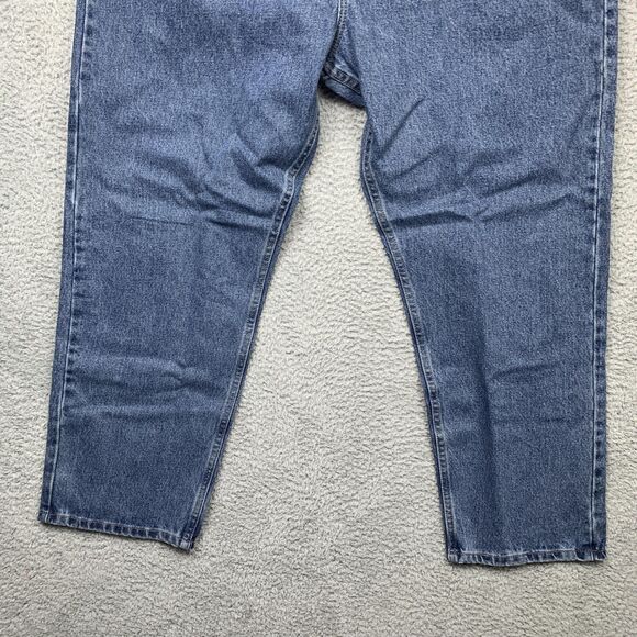 Wrangler Five Star Premium Jeans Mens 42x30 Blue Relaxed Fit Denim NWT - Picture 6 of 12